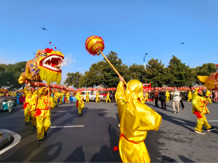 黄山市徽州区：非遗展演闹“上九” 民俗传承年味浓