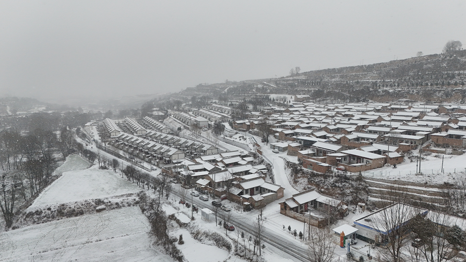 天水市清水县银装素裹 绝美雪景尽收眼底