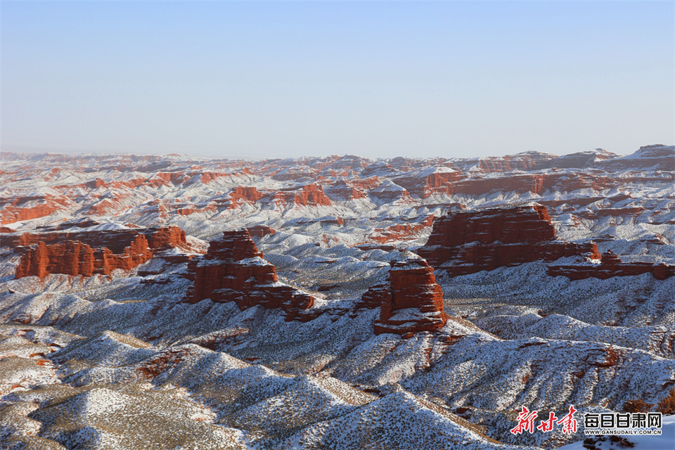 春雪后张掖平山湖大峡谷别样美_fororder_1