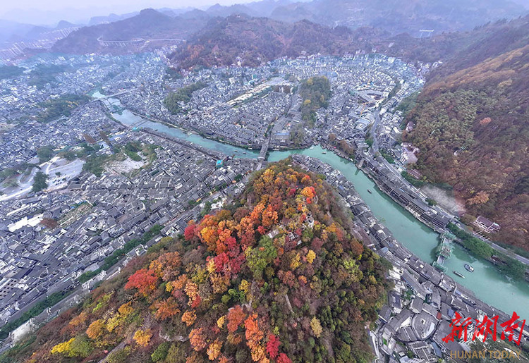 湖南古城初冬景色美