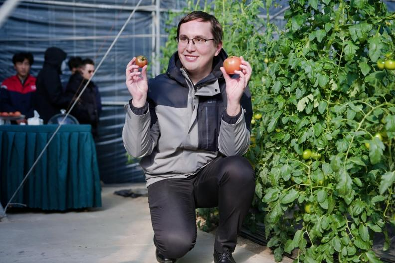 Une expérience fraîche et savoureuse dans la vallée de la tomate Wada pour des diplomates accrédités en Chine