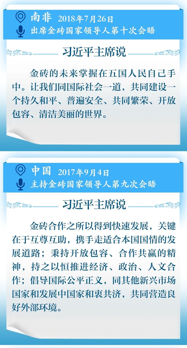 学习新语｜11次主持或出席金砖国家领导人会晤，习近平主席这样谈金砖精神