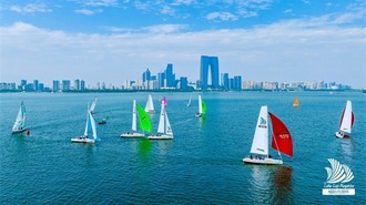 2024第十五届城际内湖杯金鸡湖帆船赛启航