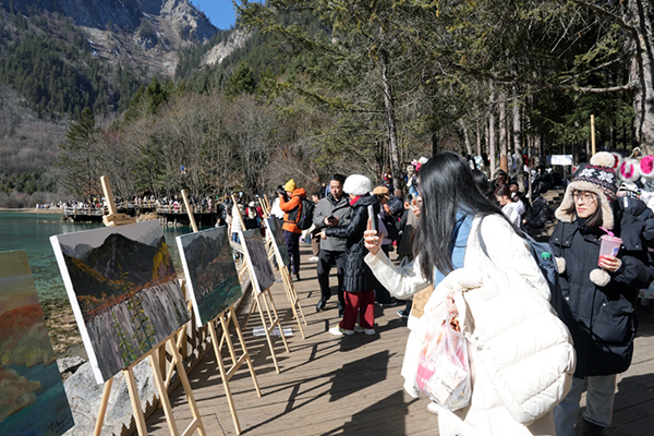 中国九寨沟第二十届国际冰瀑旅游节暨美术作品展璀璨启幕