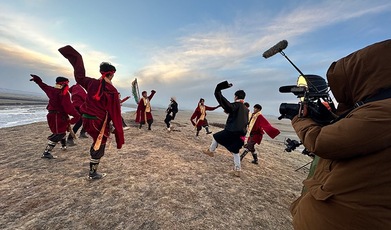 《爱在阿坝》拍摄花絮——若尔盖黄河九曲第一湾景区